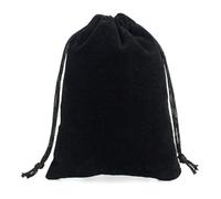 50 unids/lote bolsita de terciopelo con cordón 5x7/7x9/9x1 2/10x15cm bolsas de tamaño pequeño para regalo de joyería bolsas de embalaje para exhibición puede personalizar-negro,8x10CM