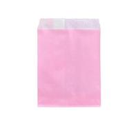 50 unids/lote de bolsas de dulces para fiestas, bolsas de papel con estampado de rayas de lunares Chevron, bolsas para manualidades de papel, bolsas para panadería, rosa claro, 13x18 cm, 50 Uds.