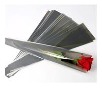 50 unids/lote floristería transparente embalaje de flores celofán flor papel de regalo bolsa de una sola rosa regalo para boda Floral paquete-gris, otro