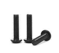 50 unids/lote M5 M6 grado 10,9 tornillos de cabeza hexagonal con cabeza redonda tornillos con cabeza hexagonal tornillos de copa redonda(8mm,M6)