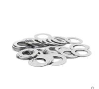 50 unids/lote M6 M7 M8 junta de cuña de acero inoxidable junta ultrafina espesor de cuña ultrafina 0,1mm 0,2mm 0,3mm 0,5mm 1mm arandelas Hardware(Thickness 0.3mm,6x11)