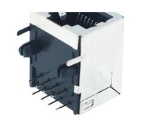 50 unids/lote RJ45 Network Ethernet 8P8C hembra Socket 8Pin DIP PCB Mount Connector