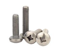 50 unids/lote tornillos de cabeza redonda titanio puro M2x4/5/6/8/10/12/15/20 DIN7985(M2x8)