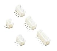 50 unids/lote XH2.54 conector de pines de ángulo recto 2P 3P 4P 5P 6P 2,54mm paso XH for PCB JST(2P)