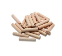50 unids/pack pasadores redondos de madera 6*40mm 8*40mm 10*40mm cajón de gabinete estriado DIY carpintería for plantillas de taladro(6x40)