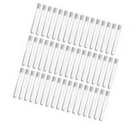 50 Unids/pack Tubos de Prueba de Laboratorio de 12x100 mm Diseños de Materiales Seguros para Alimentos para Mediciones Precisas y Experimentos Tubos de Prueba de