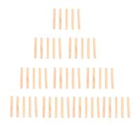 50 UNIDS Pasadores de Madera Pasadores de Madera Estriados Varillas de Conector de Junta de Cajón de Gabinete Extremos Biselado Clavijas de Madera Madera Dura Seca M6 30 40 50 mm (M6*50(50PCS))