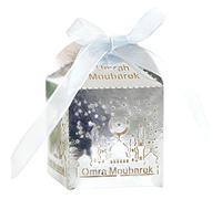 50 UNIDS Ramadán Dulces Eid Mubarak Calado Chocolate Cajas Dulces Huecas Contenedor Merienda para Suministros Fiesta Boda Musulmana Cajas Favores