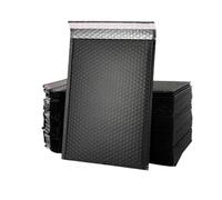 50 Unids/set 23 * 28 cm Amarillo Bolsa De Sobre De Burbujas Impermeable Y Engrosada Sobres Acolchados De Burbujas Bolsa De Embalaje Express Para Ropa-13x15cm-Negro