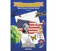 50 United States Word Search Puzzle Book for Adults: 52 Puzzles | Educational & Fun