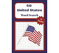 50 United States Word Search: Word Find with Easy to Read Print about US States, State Trivia, 50 States Facts and More | 6x9 inches, 150 pages | 75 Puzzles…Gift for Vacations, Holidays, and Leisure