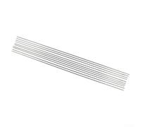50 varillas de alambre de soldadura con núcleo de fundente de aluminio, 1,6 mm y 2,0 mm de diámetro, baja para fusión fácil para soldadura TIG/MIG, salpicaduras, plata, para 1,6 mm