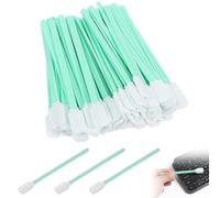 50 varillas de limpieza, bastoncillos de algodón de cabeza grande, bastoncillos de algodón largos, fibra de poliéster, sin polvo, para cámara, objetivo, disco duro, impresora de inyección de tinta