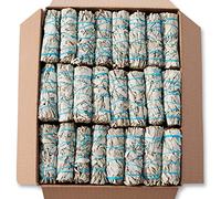 50 Varillas de Salvia Blanca de 10 cm ~ cosechadas de Forma sostenible ~ para Limpieza y Manchas con Instrucciones (4 en 50 Unidades)