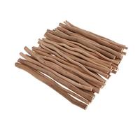 50 varillas rústicas de madera natural para bricolaje, arte creativo, material de carpintería, 20 cm