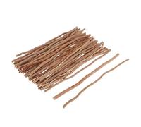 50 varillas rústicas de madera natural para bricolaje, arte creativo, material de carpintería, 40 cm