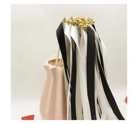 50 varitas de cinta giratorias con cascabeles for bodas, decoración césped y accesorios for fiestas cumpleaños Varitas Para Bodas(Black)