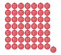 50 Wood Chips for Crafts, Smooth Organic Boxwood | Pre - Drilled for Easy Hanging | DIY Christmas Tree Decorations/Present Tags/Ornaments