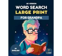 50 WORD SEARCH PUZZLES FOR GRANDAD - EXTRA LARGE PRINT | EASY PUZZLES FOR SENIORS | BRAIN TRAINING & COGNITIVE ACTIVITY BOOK | UK: Large Print ... Puzzle Book for Grandad - Seniors - UK