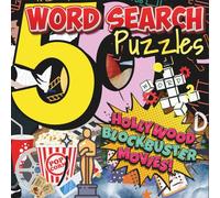 "50 Word Search Puzzles" - Hollywood Movies: Engaging Quizzes with All-Time Favorite Blockbuster Titles
