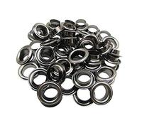 50 x 20mm Metálico Ojales con Arandelas para Carteles y Piel Manualidades - Ojales para Añadir Listones, Cordón y Tela Artesanía Costura Proyectos - Ideal para Bolsas, Ropa y Manualidades