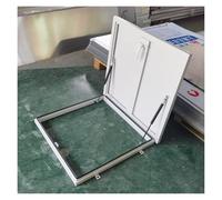 50 x 50 cm de aluminio para techo comercial con junta de goma para un fácil acceso y ventilación, ventana de techo blanca industrial para hogares y edificios