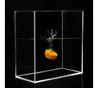 50 X 50 X 6CM Acrílico Transparente Tanque De Agua Fregadero Poco Profundo, Poco Profundo Baño Bandeja Vitrina Para Publicidad Shooting Producto, Baño, Atrezzo Bandeja Para Estudio De Fotografía(100x6