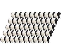 50 x DK22205 62mm x 30.48m Etiquetas continuas compatible con Brother P-Touch QL-500 QL-500A QL-550 QL-560 QL-570 QL-700 QL-710W QL-720NW QL-800 QL-810W QL-820NWB QL-1050 QL-1060N QL-1100 QL-1110NWB