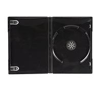 50 x Dragon Trading Premium Quality Black Single DVD Cases with a 14mm Spine and Plastic Sleeve for Inserting Artwork and Internal Booklet Clips (50 Pack)