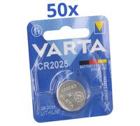 50 X VARTA CR 2025 CR2025 Batería De Botón De Litio 3V 1 Paquete