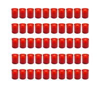 50 X Vela Pequeña Funeraria Nr.24 Grablicht Roja, Decoración