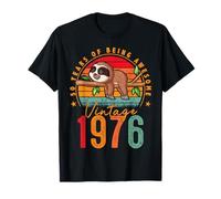 50 Year Old Sloth Vintage 1976 Limited Edition 50th Birthday Camiseta