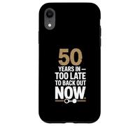 50 Years In Too Late To Back Out Wedding Anniversary Carcasa para iPhone XR