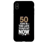 50 Years In Too Late To Back Out Wedding Anniversary Carcasa para iPhone XS Max