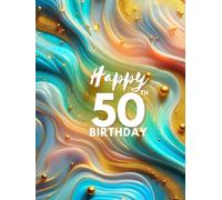 50 YEARS OF HAPPINESS: This Special Occasion Guest Book is perfect for events that require a luxurious first impression. 8.25" x 11" Size: Space for 4 guests per page