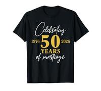 50 Years of Marriage in 1976 Funny 50th Wedding Anniversary Camiseta