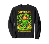 50 Years of Shenanigans St Patrick’s Day Leprechaun Birthday Sudadera