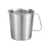500-2000 Ml Jarra Medidora de Acero Inoxidable, Jarra para Leche de Con Asa Y Pico en Forma de Pico de Pato, Con Escala Interior, Herramienta de Cocina Y Repostería, para Café Latte Art (1000ML)