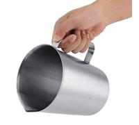 500-2000 Ml Jarra Medidora de Acero Inoxidable, Jarra para Leche de Con Asa Y Pico en Forma de Pico de Pato, Con Escala Interior, Herramienta de Cocina Y Repostería, para Café Latte Art (2000ML)