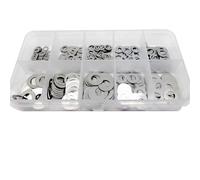 500/750/1200 Uds M2 M3 M4 M5 M6 M7 M8 304 A2 juego de arandelas ultrafinas acero inoxidable cuña ajuste caja Kit surtido juntas planas para Tornillos(Set A (750pcs))