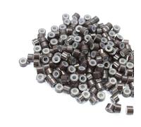 500 anillos pequeños forrados de silicona para extensiones de cabello, cuentas de aluminio, accesorio de peinado para entusiastas de la moda, fijación segura