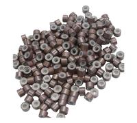 500 anillos pequeños forrados de silicona para extensiones de cabello, cuentas de aluminio, accesorio de peinado para entusiastas de la moda, fijación segura