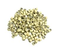 500 anillos pequeños para extensiones de pelo con forro de silicona, prácticas cuentas de aluminio, conectores invisibles para el pelo