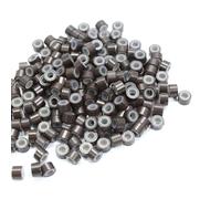 500 anillos pequeños para extensiones de pelo con forro de silicona, prácticas cuentas de aluminio, conectores invisibles para el pelo