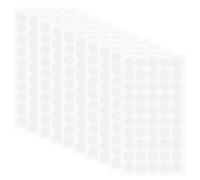 500 calcomanías adhesivas redondas transparentes, nano almohadillas adhesivas de 20 mm, círculos reutilizables y extraíbles de doble cara para montaje de manualidades y juguetes