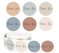 500 calcomanías de agradecimiento con texto en inglés "Thank You for Supporting My Small Business", calcomanías de agradecimiento para pequeñas empresas para embalaje, color azul