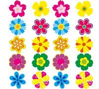 500 calcomanías de flores brillantes de 25 mm para álbumes de recortes, diario, cuaderno, embalaje, sello de afirmación positiva