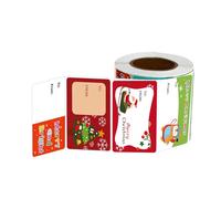 500 calcomanías decorativas de Navidad de 5 x 3,8 cm, etiquetas adhesivas para sellar sobres, tarjetas, regalos de vacaciones, etiquetas adhesivas de Navidad