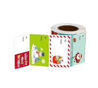 500 calcomanías decorativas de Navidad de 5 x 3,8 cm, etiquetas adhesivas para sellar sobres, tarjetas, regalos de vacaciones, etiquetas adhesivas de Navidad