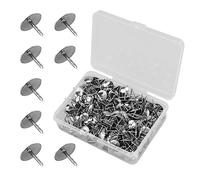 500 chinchetas de hierro, tachuelas decorativas para fotos, para pulgar alfileres redondos de metal para tarjetas de oficina, manualidades, hogar, fotografía, placa de corcho, puerta